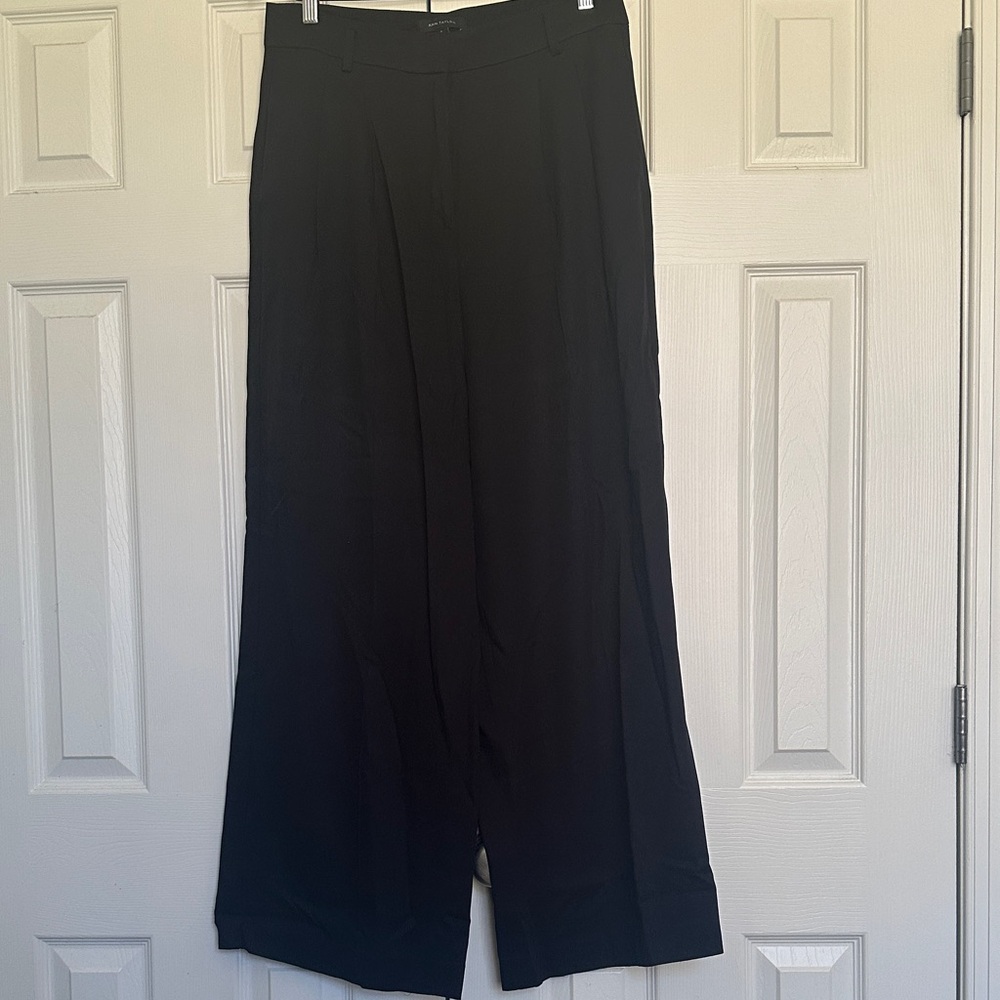 {Ann Taylor} Wide Leg Black Dress Pants